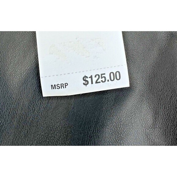 Michael Michael Kors Women's Plus Size Faux-Leather Skinny Ankle Pants Black 1X - Picture 6 of 9